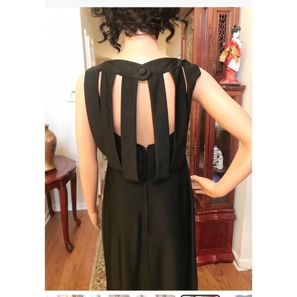 Weber 1970 Vintage Black Semi Formal Dress - Picture 4 of 8